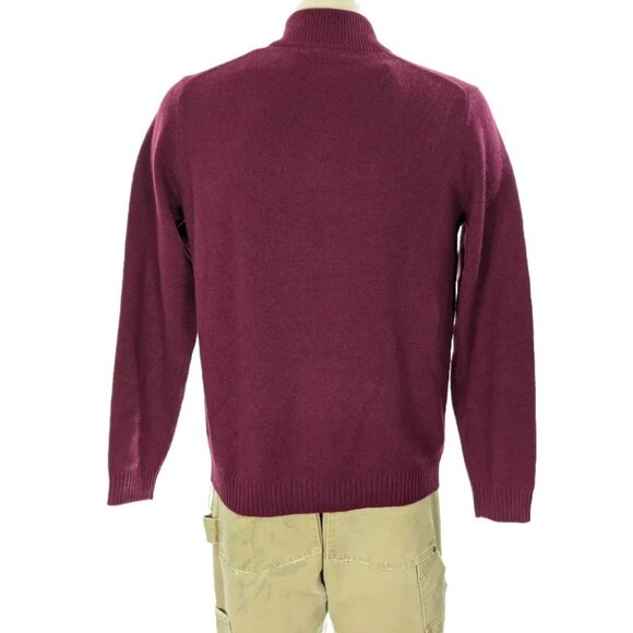 L McLaughin 1/4 Zip Cashmere Sweater SZ M NWT $448 - Picture 4 of 5
